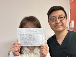 手技とハイボルト治療、インナーマッスルを鍛えて術後の痛みも改善しました！